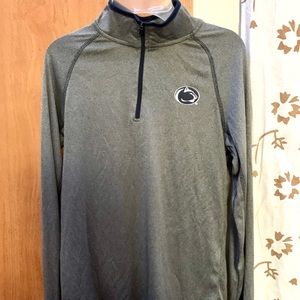 Grey With Blue detail penn state quarter zip